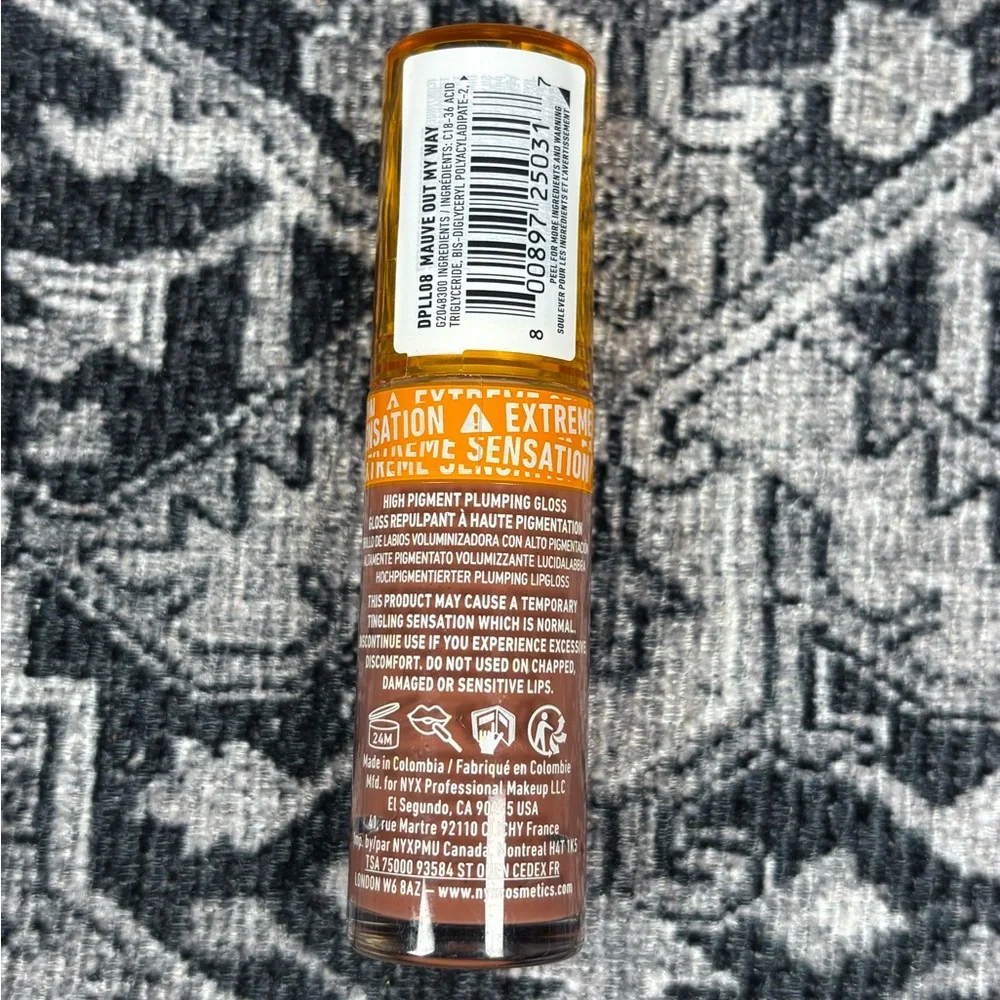 👄NYX👄Duck Plump Lip Gloss‎ in Mauve Out of My Way New and Manufacturer Sealed